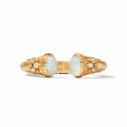 Cannes Cuff-Iridescent Clear Crystal/Gold