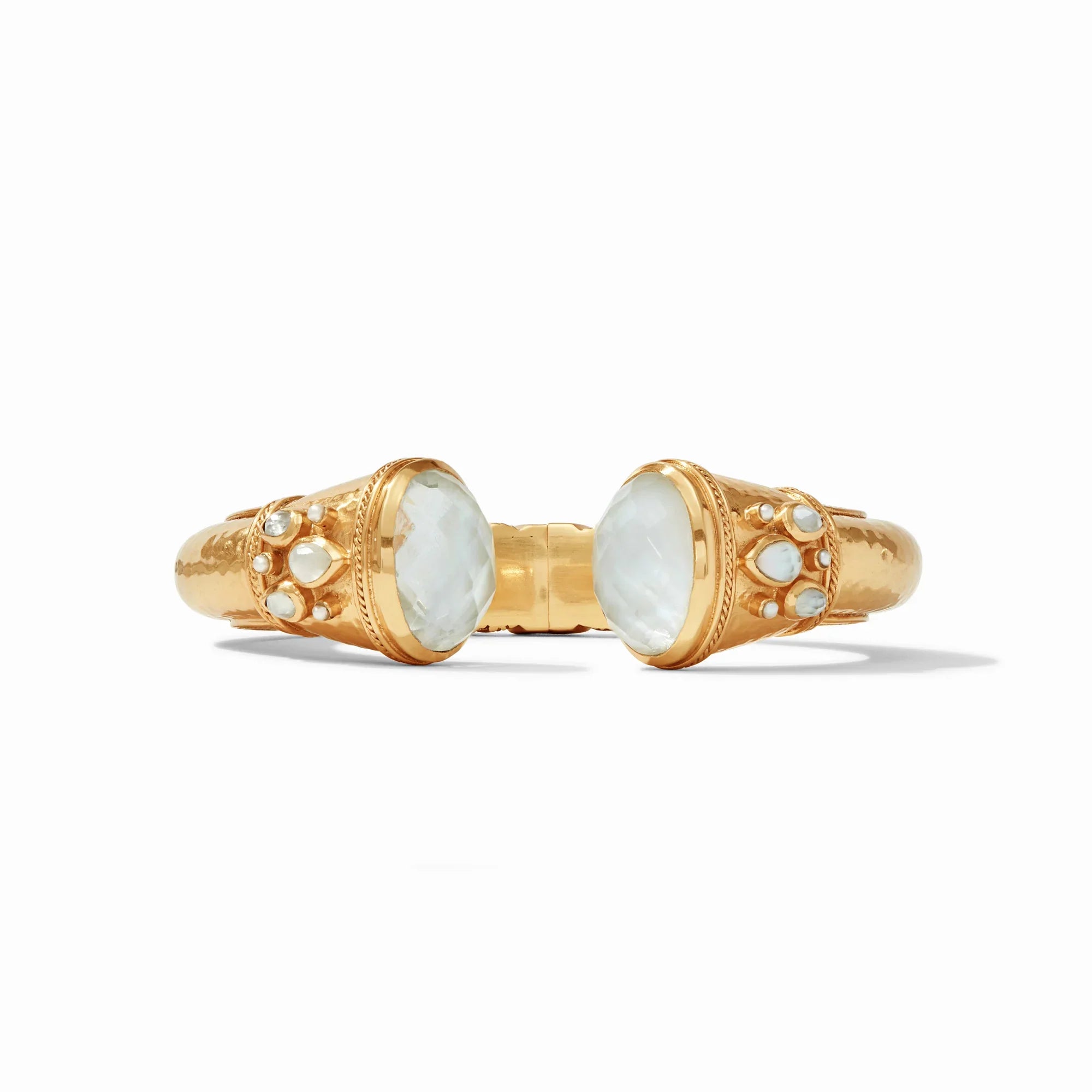 Cannes Cuff-Iridescent Clear Crystal/Gold