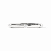 Julie Vos Catalina Stone Hinge Bangle-Silver/Cubic Zirconia