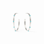 Julie Vos Bloom Hoop-Silver (L)