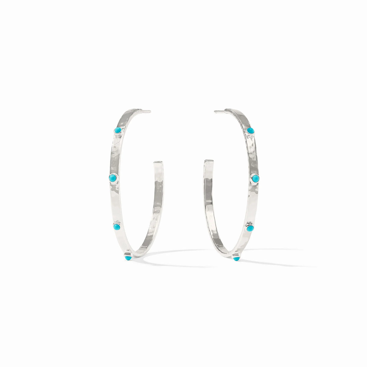 Julie Vos Bloom Hoop-Silver (L)