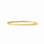 Julie Vos Crescent Stone Bangle-Gold/Cubic Zirconia Size M
