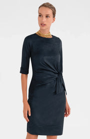 Cinch & Tie Dress - Ultra  Suede