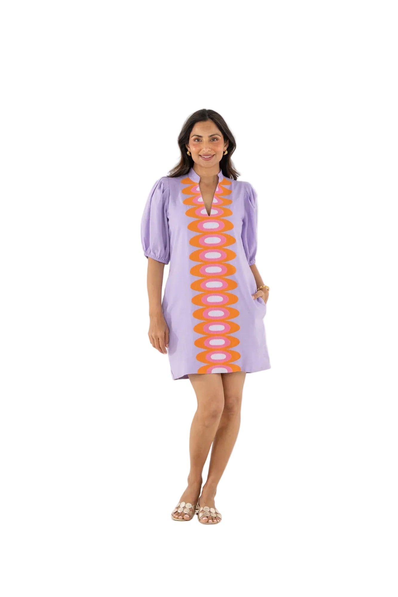 Emily McCarthy Hampton Mini Dress -Lavender