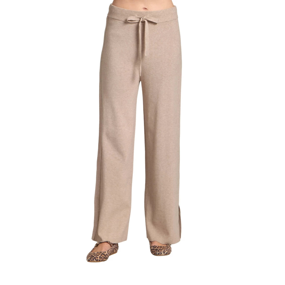 APNY Pull-On Pant with Split Hem -Heather Sand