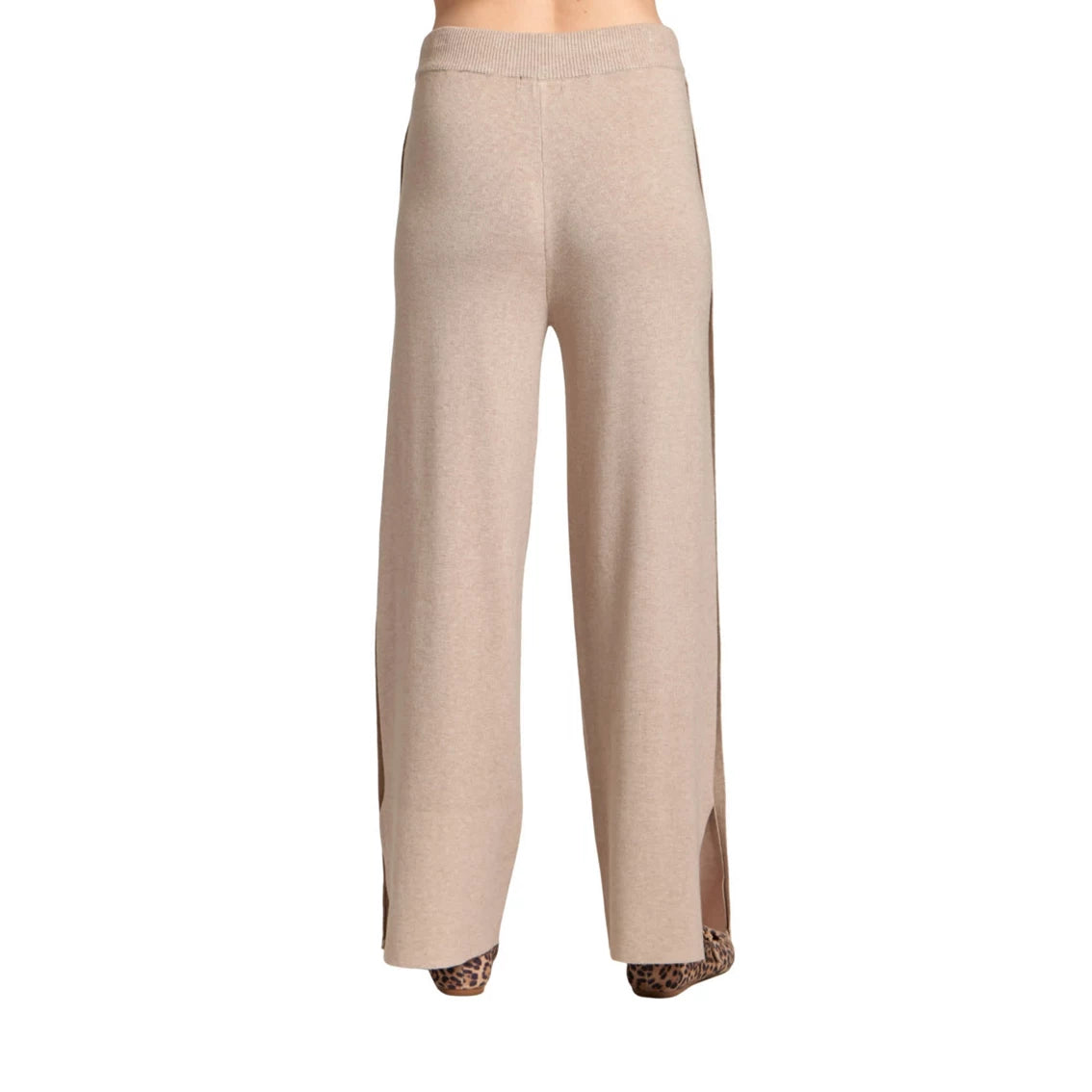 APNY Pull-On Pant with Split Hem -Heather Sand