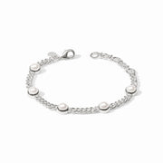 Julie Vos Dolce Delicate Bracelet-Silver/Pearl