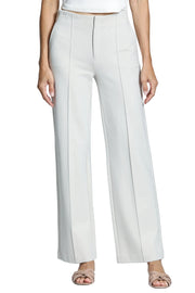 APNY Front Zip Pant w/ Pin-Tucked Leg -Champagne