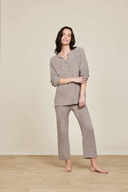 CozyChic Lite Textured Pullover -Nickel