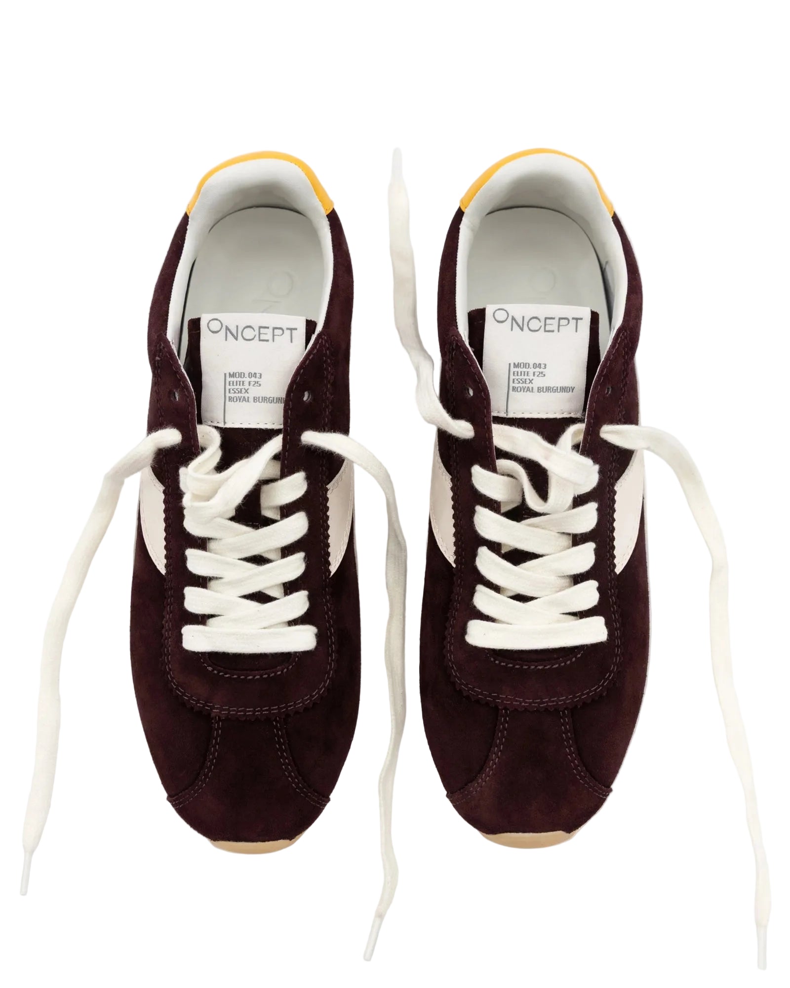Oncept Essex Sneaker -Royal Burgundy Velour Suede