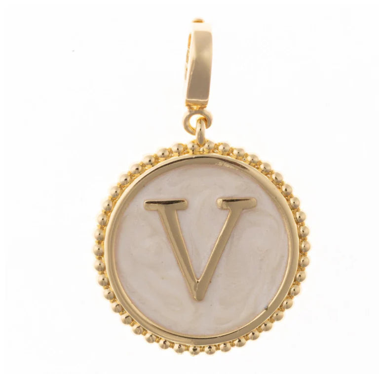 Madison Initial Charm "V"