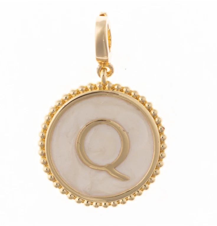 Madison Initial Charm "Q"