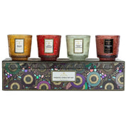 Japonica Best-4 Piece Petite Pedestal Candle Gift Set