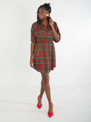 Emily McCarthy Palmer Dress -Tartan Cheetah