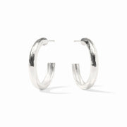 Havana Hoop Earring -Silver M