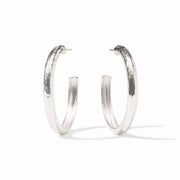 Havana Hoop Earring -Silver L