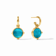 Honeybee Hoop & Charm Earring -Gold