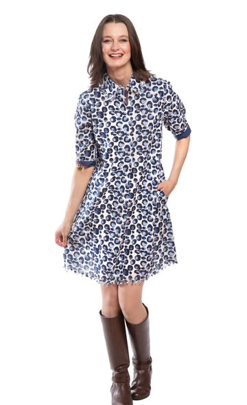 Dizzy Lizzie Chatham Dress Blue Bubbles