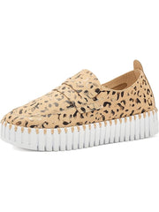 Ilse Jacobsen Tulip 3862 Metallic Leopard w/ White Sole - Latte