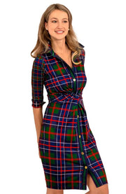 Twist & Shout Dress -Balmoral Plaid
