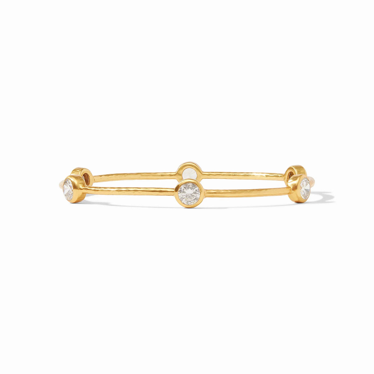 Julie Vos Milano Luxe Bangle-Gold/Cubic Zirconia Size M