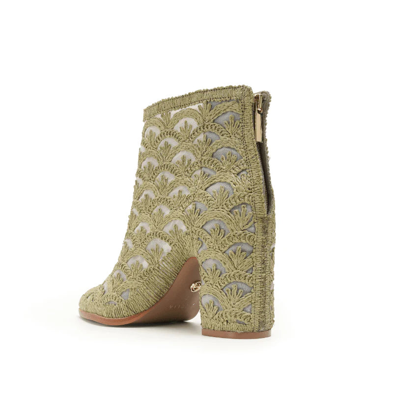 Cecelia NY Noellow -Green Bootie
