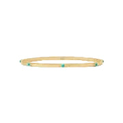 Julie Vos Crescent Stone Bangle -Gold/Turquoise Blue (M)