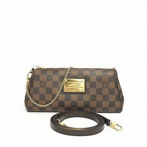LOUIS VUITTON Damier Ebene Eva Clutch