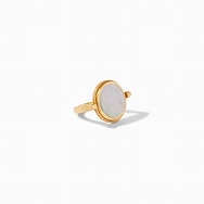 Julie Vos Coin Revolving Ring -Pearl/Gold (size 7)