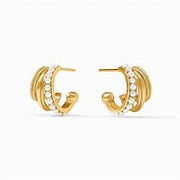 Julie Vos Hydra Triple Hoop Earring -Gold/Pearl