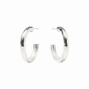 Julie Vos Havana Hoop Earring -Silver (M)