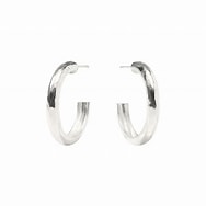 Julie Vos Havana Hoop Earring -Silver (M)