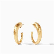 Julie Vos Hammered Hoop Earring -Gold (L)
