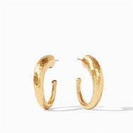 Julie Vos Hammered Hoop Earring -Gold (L)