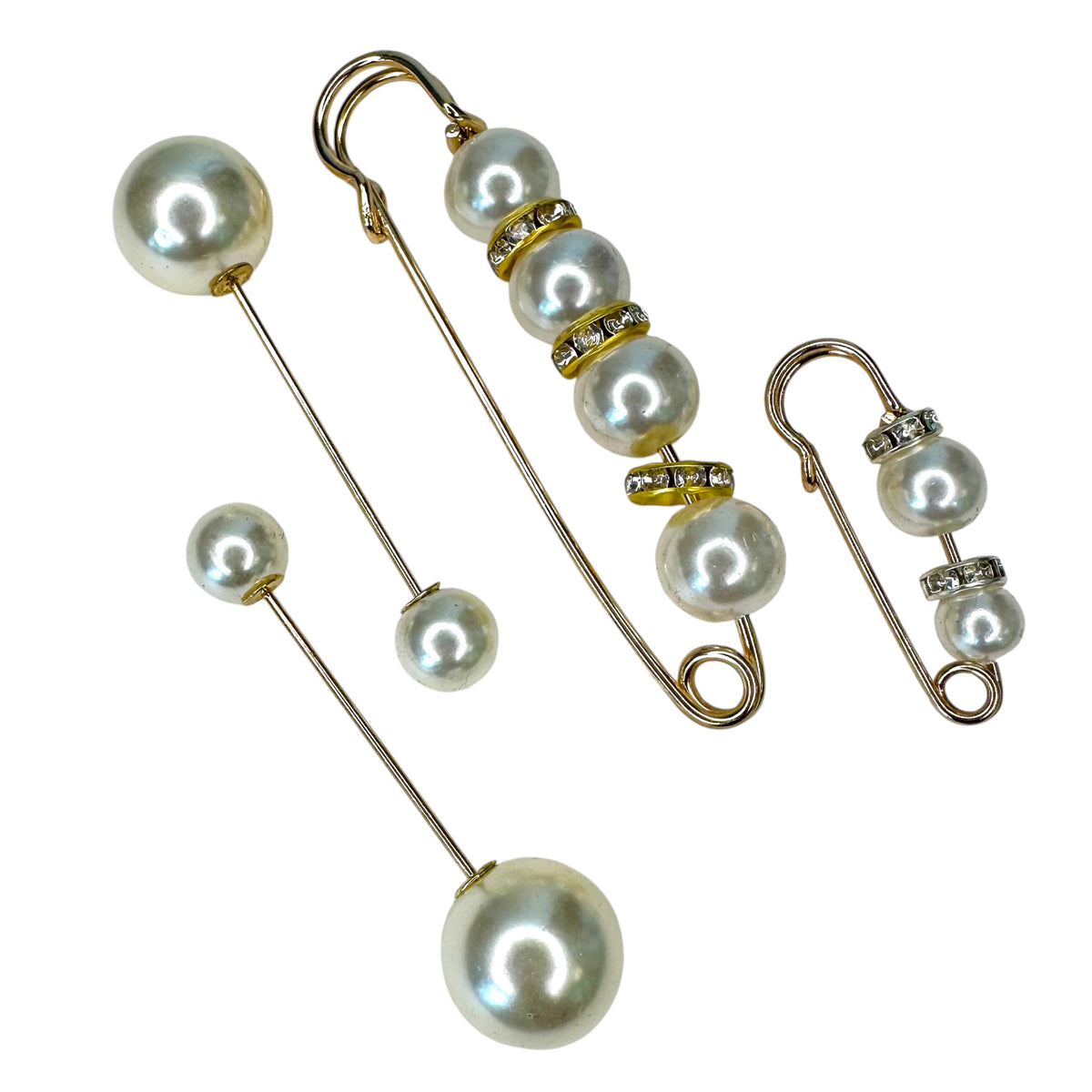 Winton and Waits Pearl Pin Set