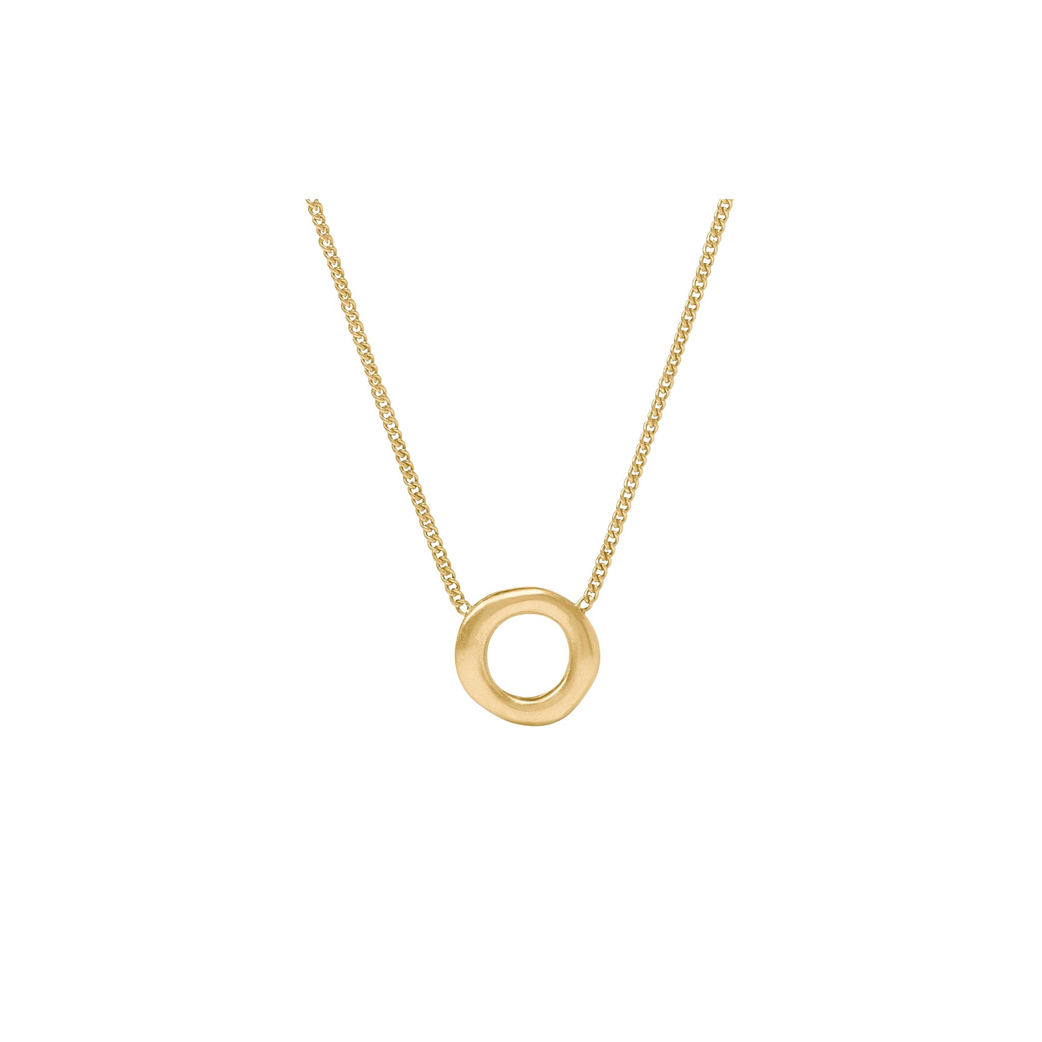 Wave Circle Delicate Necklace