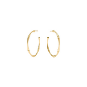 Bamboo Hoop Earring