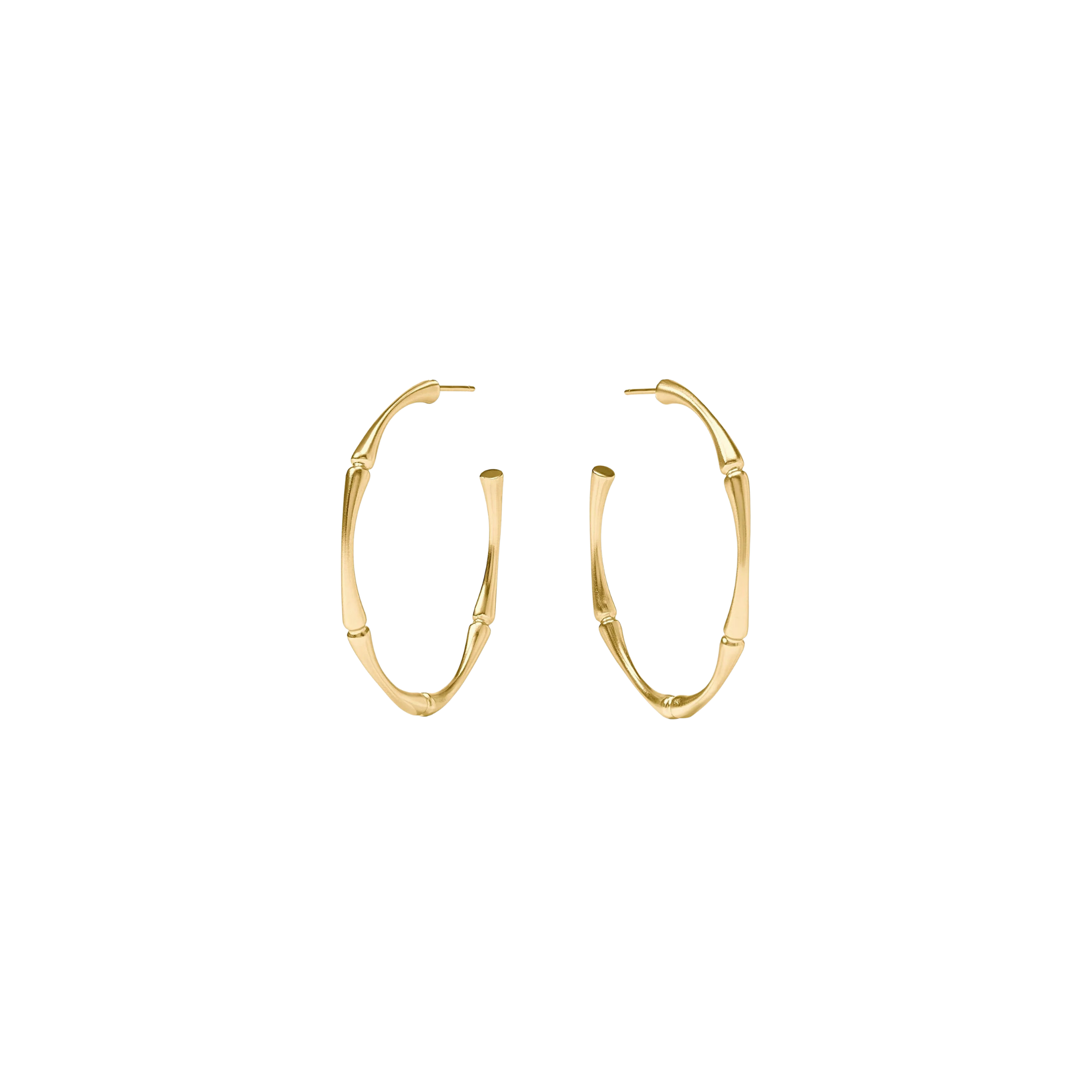 Bamboo Hoop Earring