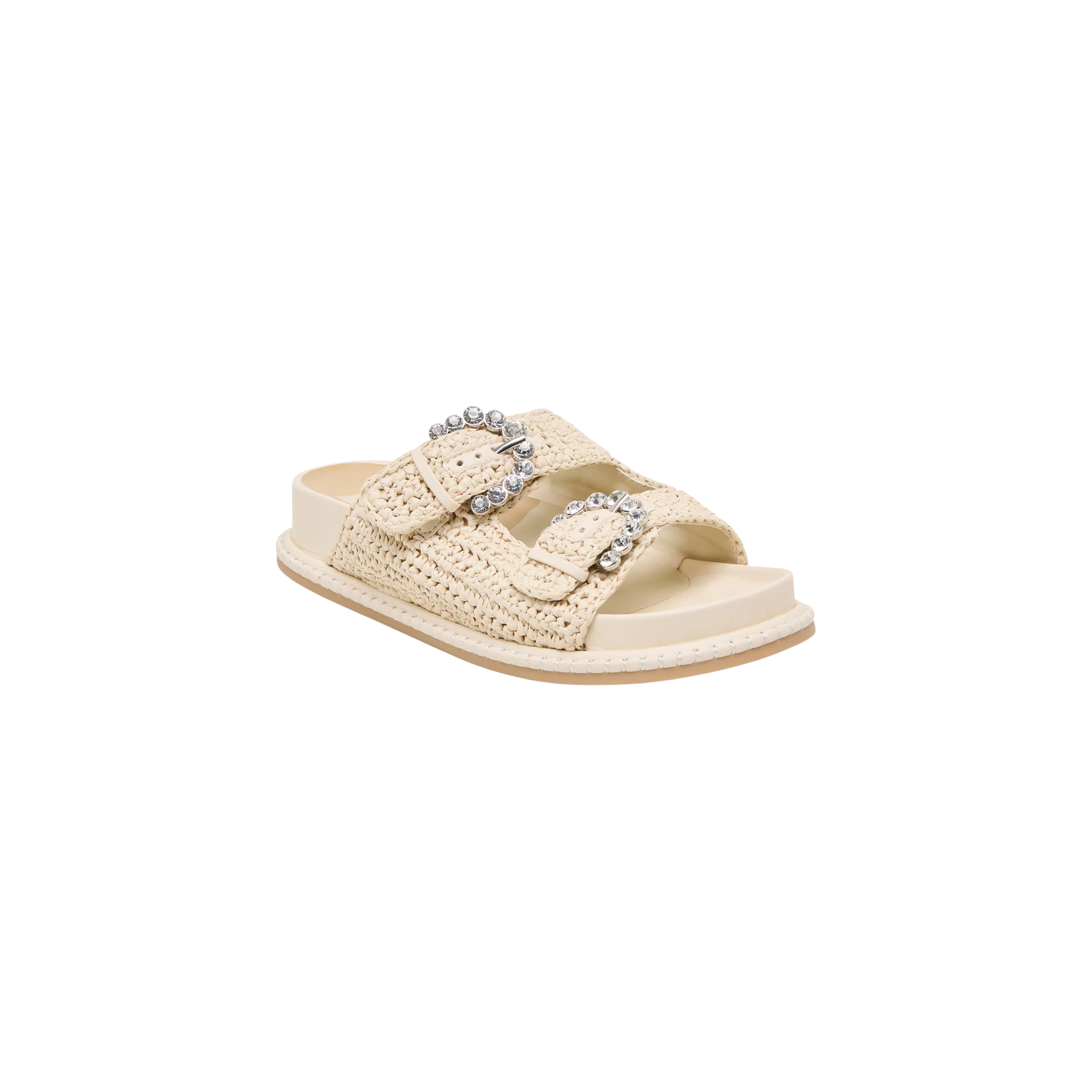 Shauny Crystal Double-Buckle Sandal