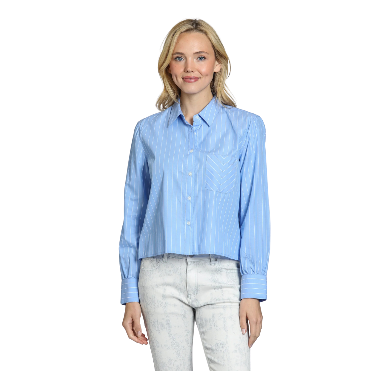 APNY Cropped Stripe Shirt
