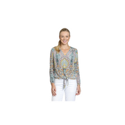 APNY V-Neck Tie Front Top