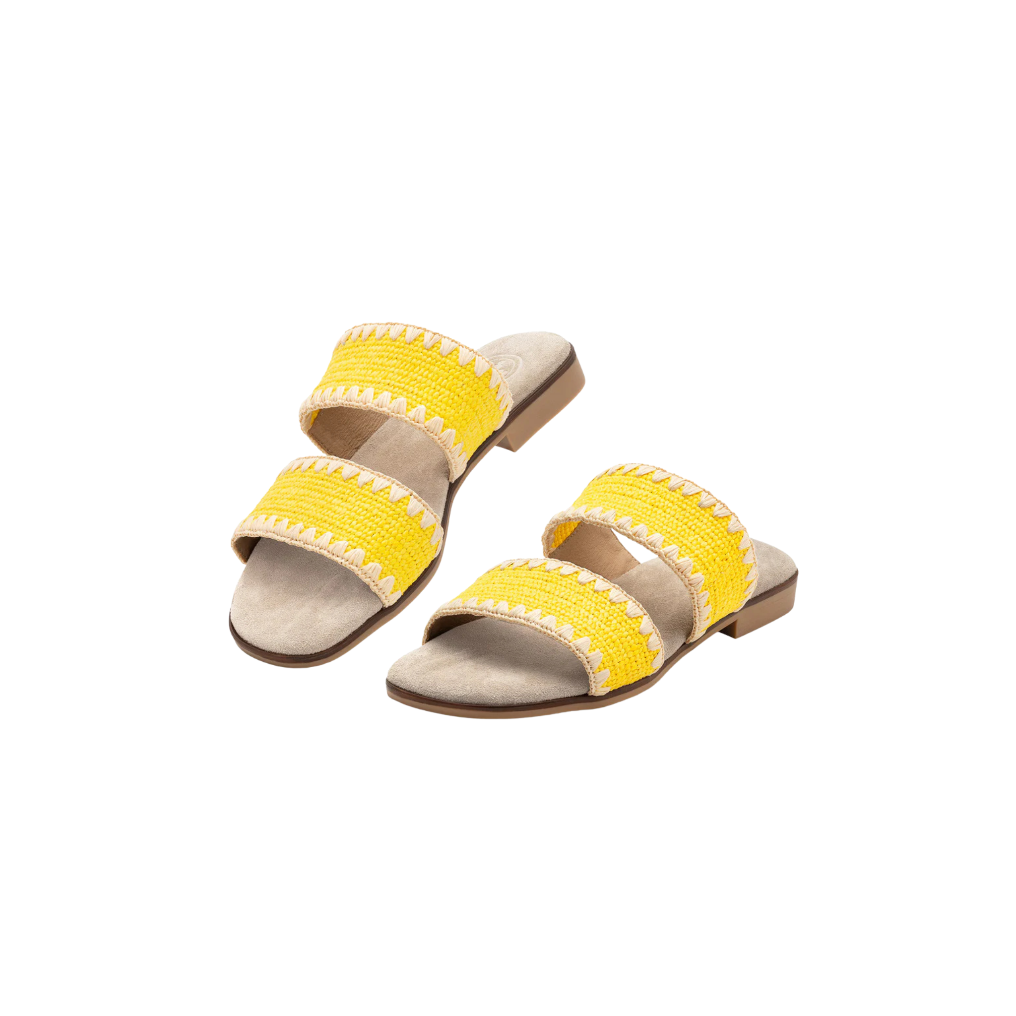 Majorca Sandal-Yellow Jute