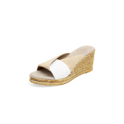 Porter Slide Wedge Sandal-White/Linen