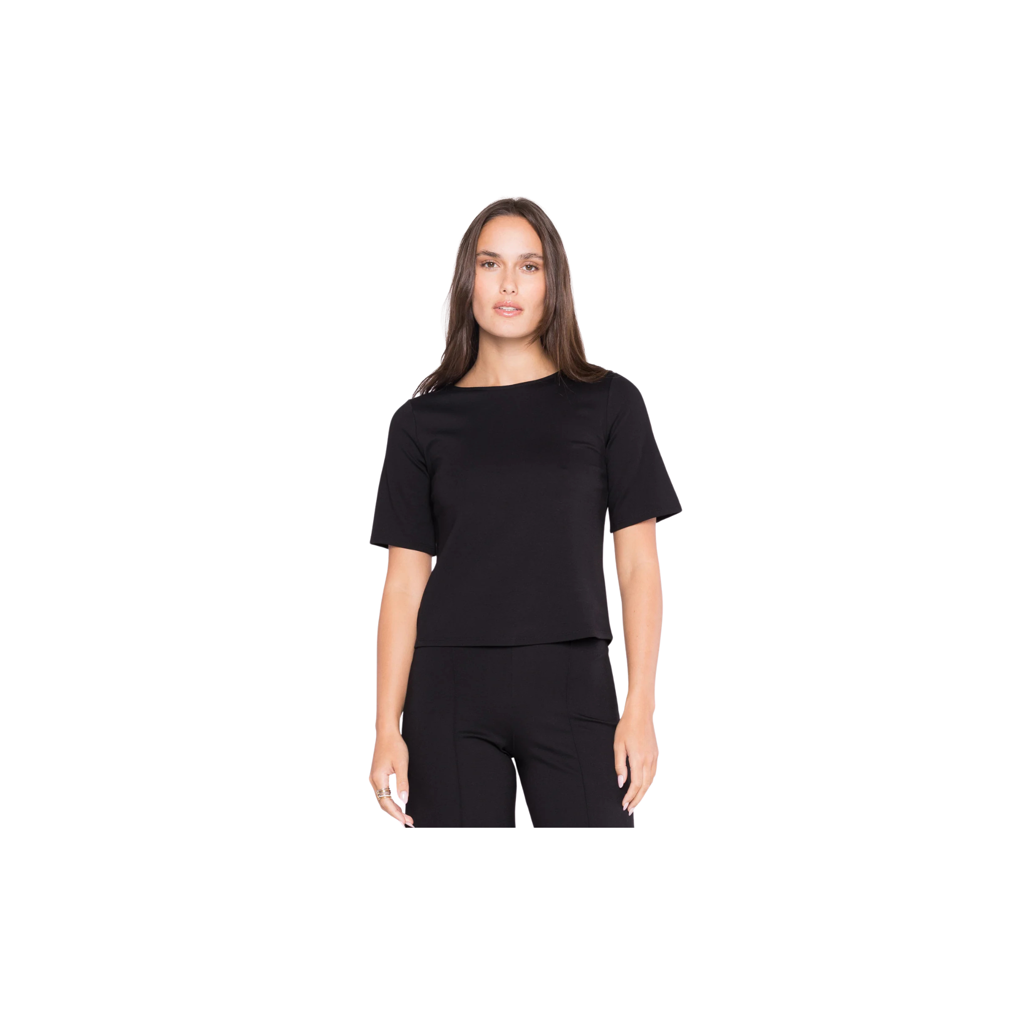 Ripley Rader Ponte Knit Short Sleeve Top