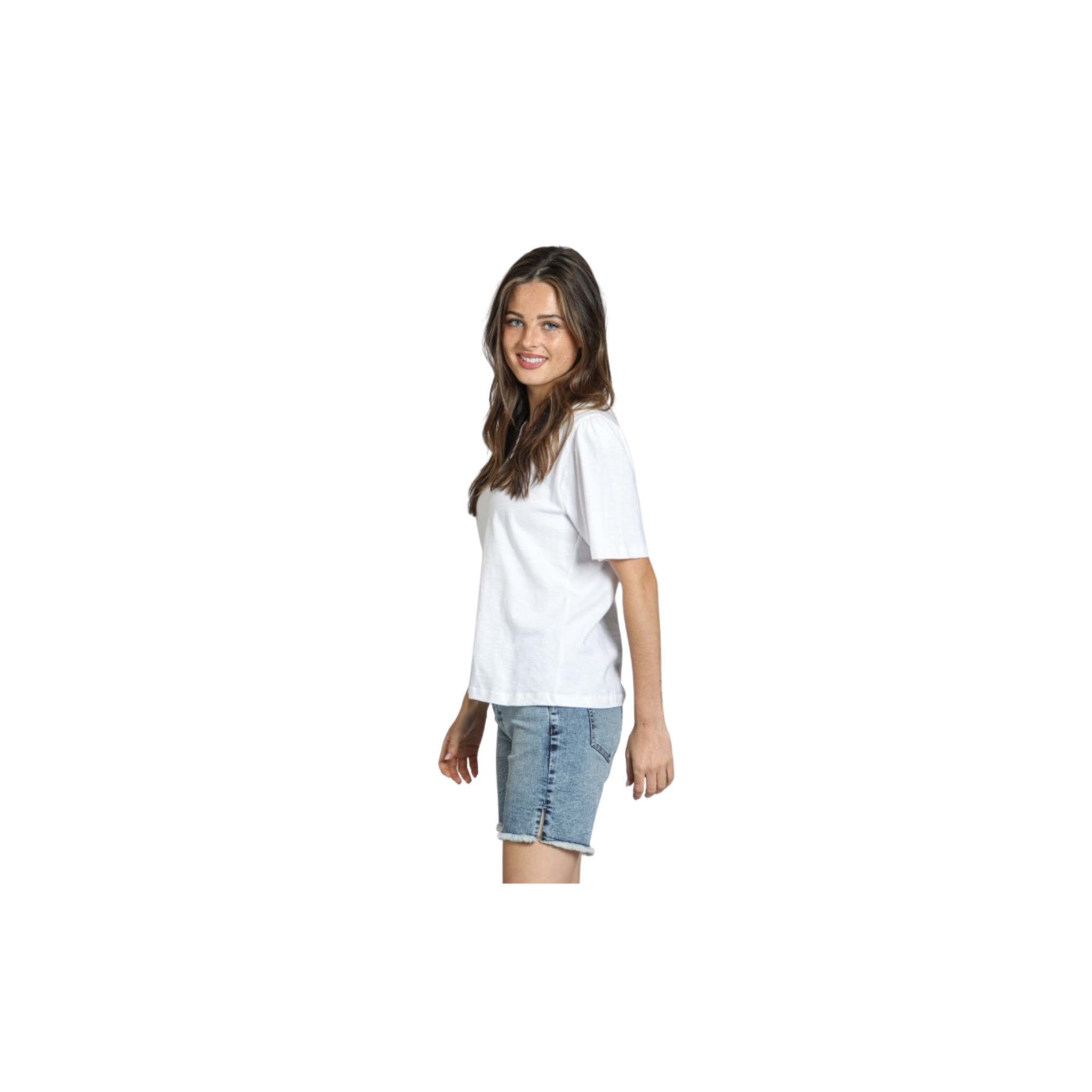 APNY Split Neck Tee w/ Short Sleeve