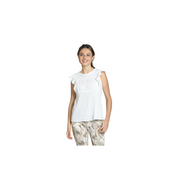 APNY Crinkled Flutter Sleeve Top