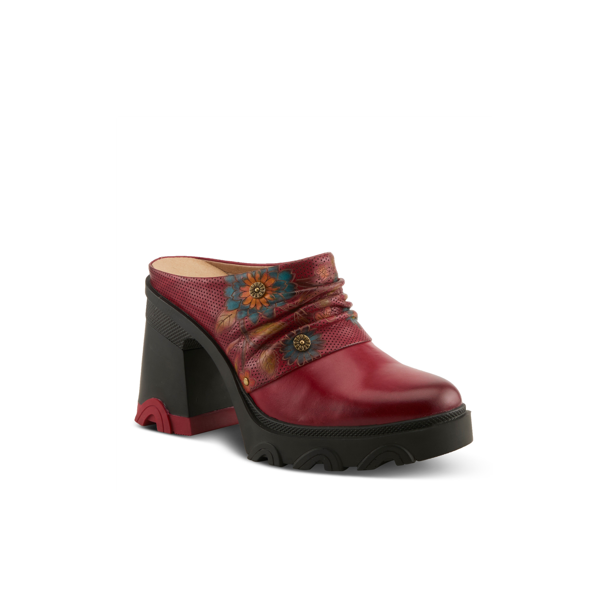 Chemistry Bootie -Dark Red