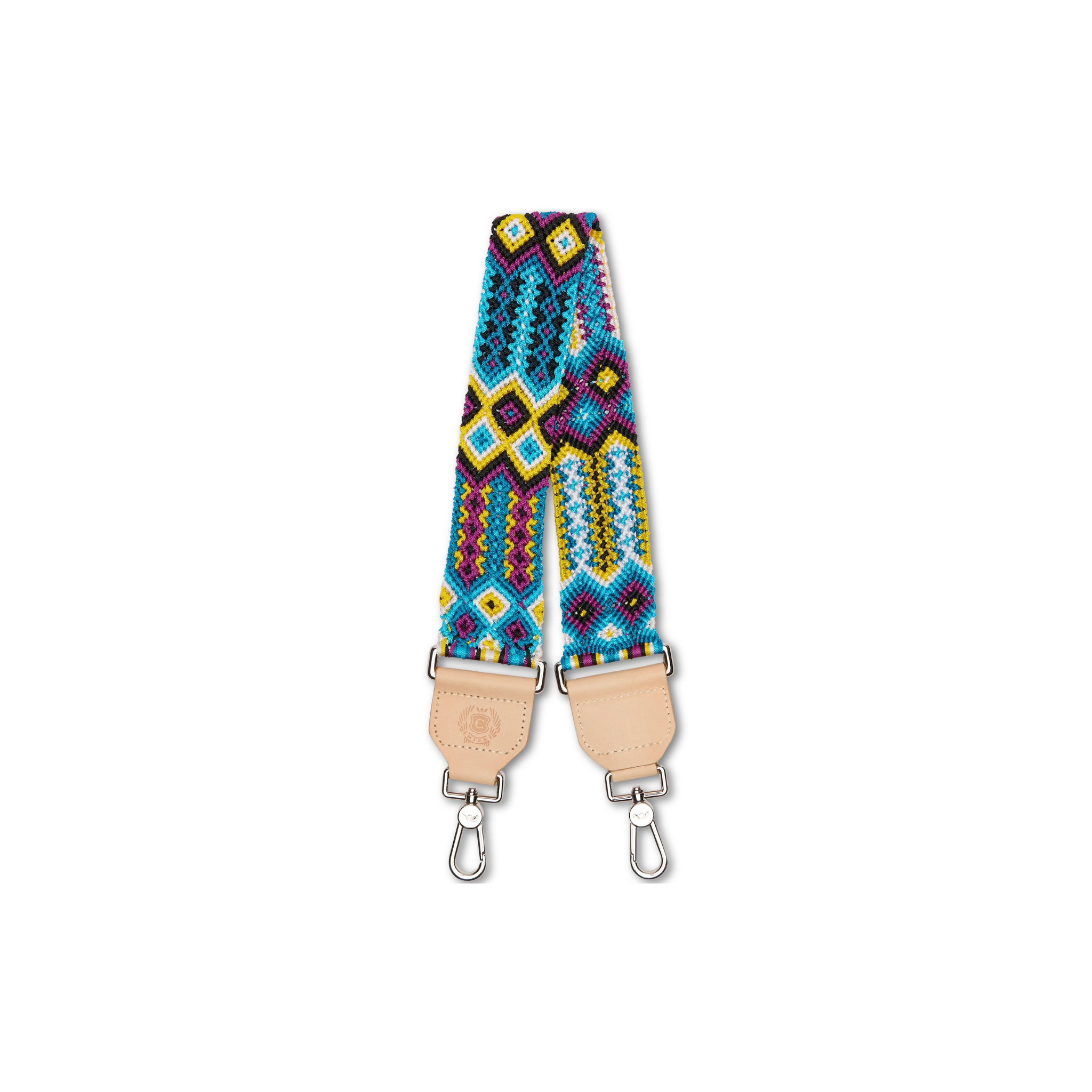 Consuela Wide Woven Shoulder Strap -Blueberry