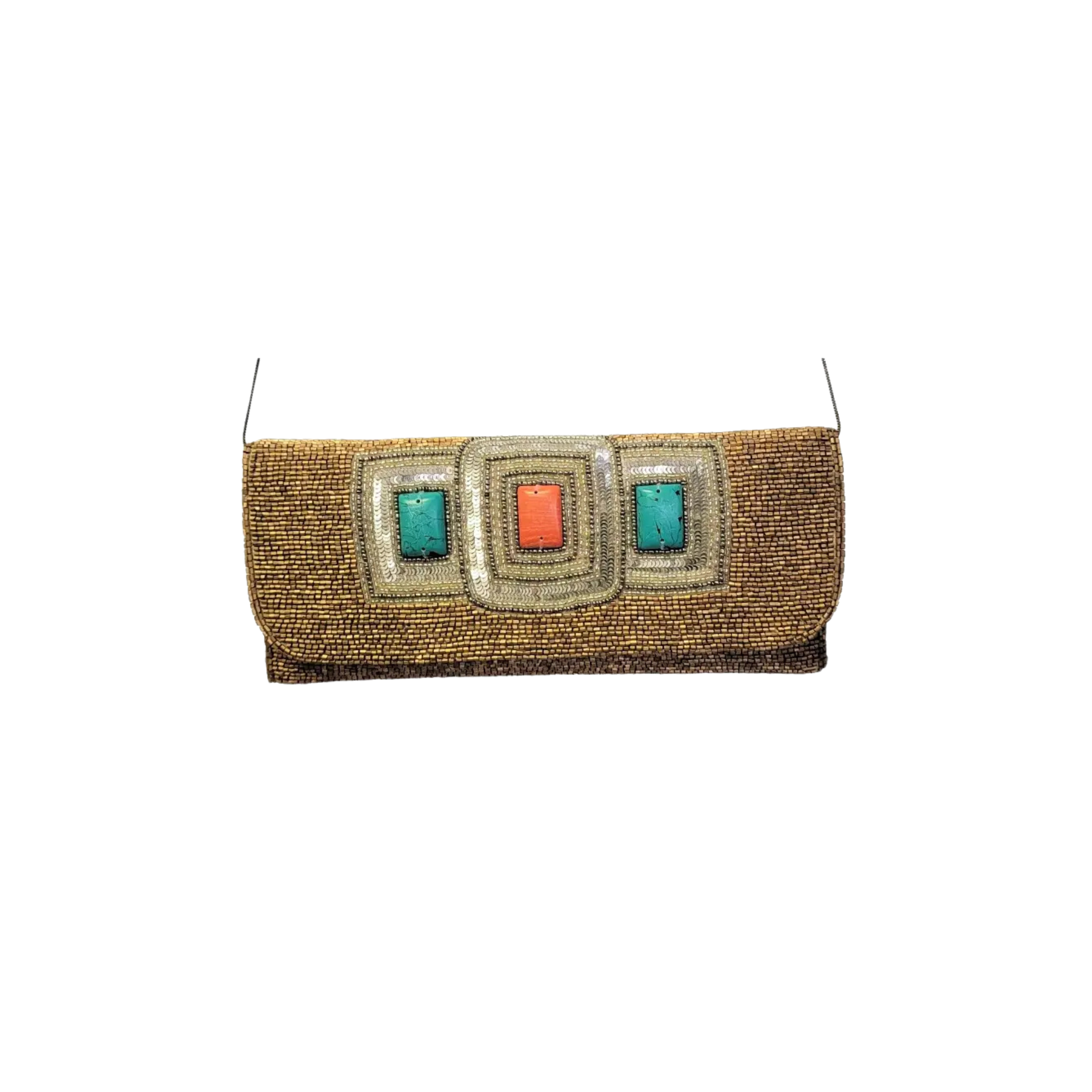 Beaded 3 Stone Clutch