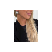 Bella Hoops Earrings -Silver